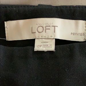 LOFT petite black trousers